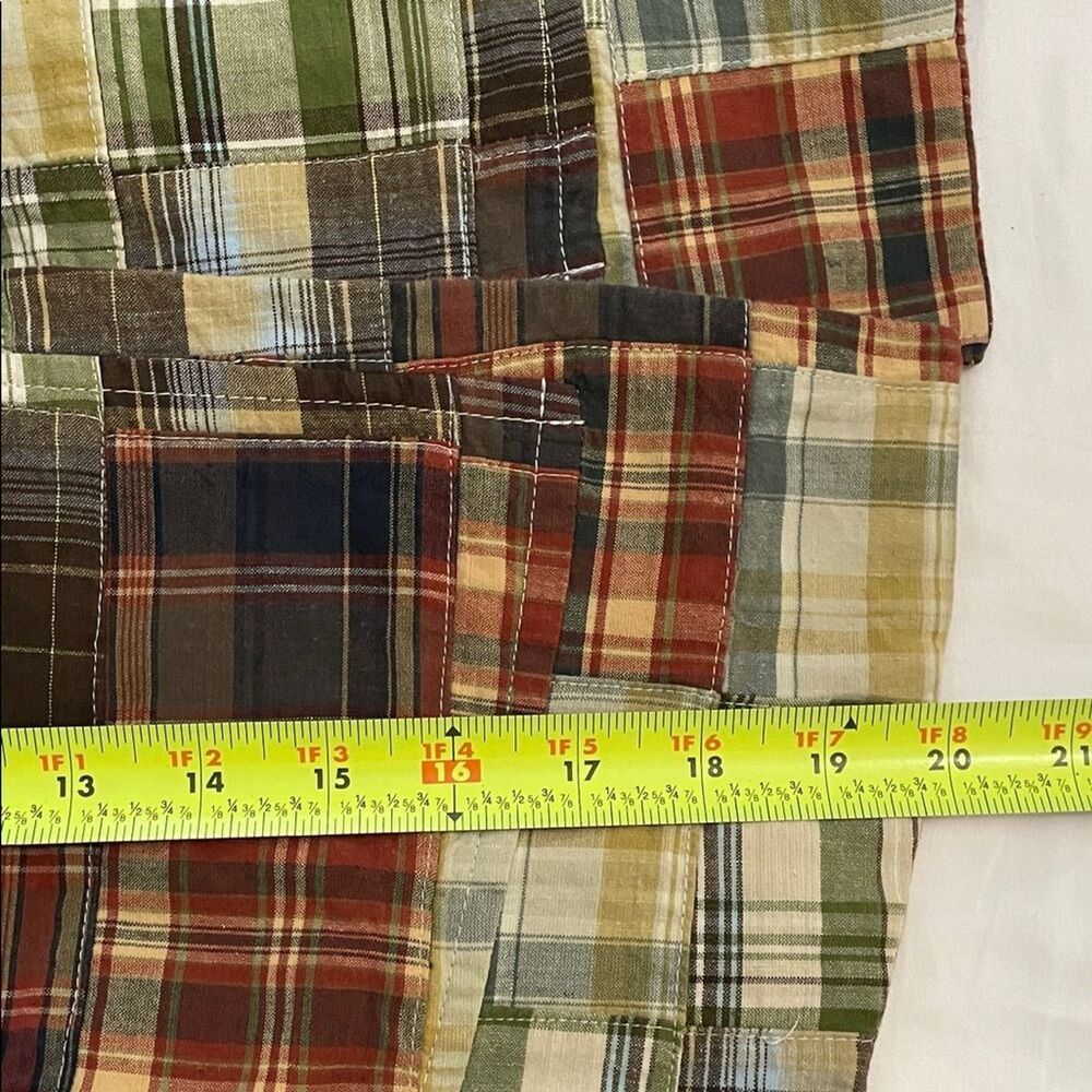Cambridge Dry Goods VTG Madras Patchwork Plaid Cropped Jacket Womens Size Small - Picture 8 of 12